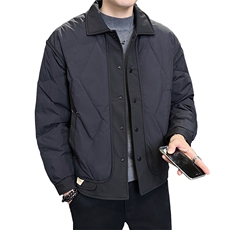 店主风冬季新款时尚潮流翻领休闲羽绒服外套男YR9887-P175，男装羽绒服，电商A413