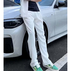 休闲裤男款直筒修身高级感裤子美式高街ootd穿搭微喇裤XC58，男装休闲裤，星座1116A（原606A-3）