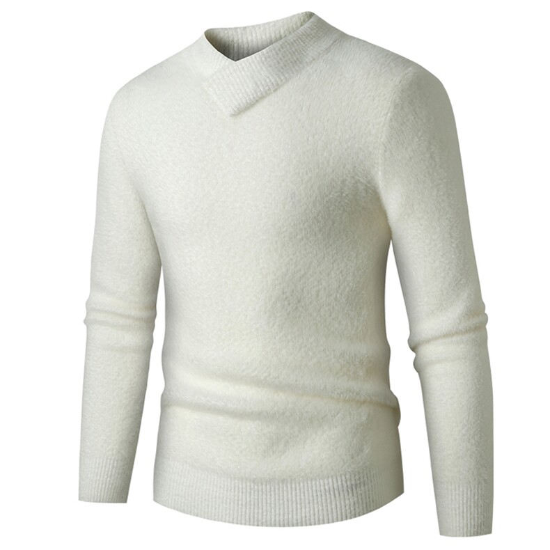 男士秋冬季水貂绒高领毛衣潮流保暖仿貂绒加厚修身打底针织衫上衣，男装针织衫/毛衣，星座306A