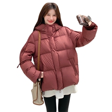 2026冬季90白鸭绒羽绒服短款连帽RF2C290-6896#-P395-K585，女装羽绒服，2C290