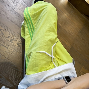 夏季多巴胺速干裤男美式复古户外运动宽松休闲情侣阔腿裤k977-P36图片