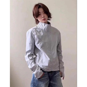 春夏款高品质冰感速干防晒服休闲户外运动外套透气弹力机能风夹克图片