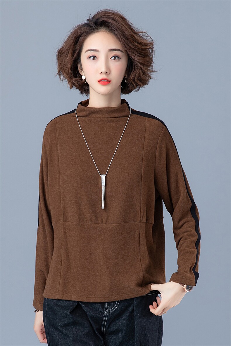个性时尚卫衣/绒衫潮流舒适2020年冬季长袖优雅套头,女装卫衣/绒衫,余墨