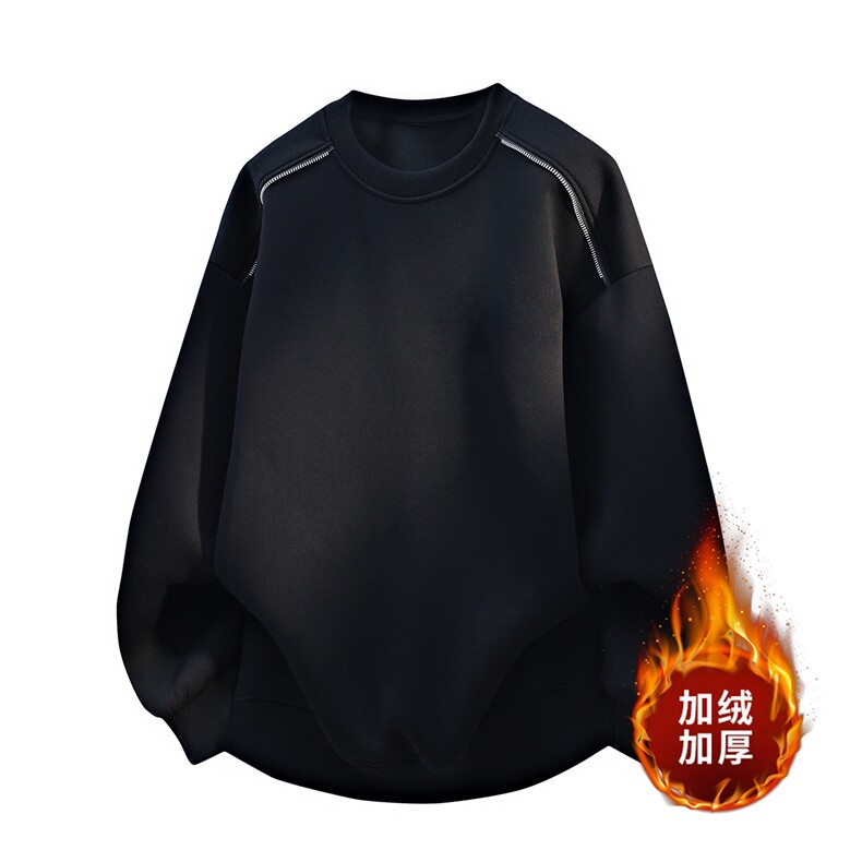 备货10W+2025秋冬重磅360G加绒400G拉链圆领卫衣WY50特P30加绒P36,男装卫衣,电商B220