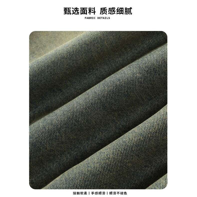 1506-1/KD80731/P51拉链开衩牛仔裤工装裤休闲长裤子男女情侣宽松,男装牛仔裤,星座1506-1