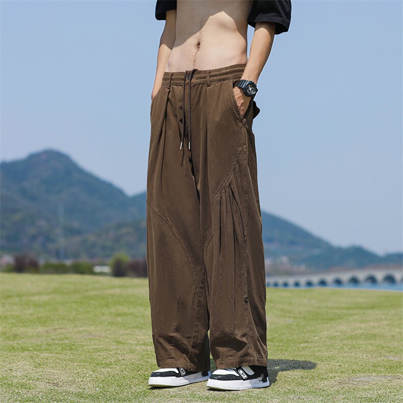 直筒长裤潮时尚潮牌青春流行百搭运动裤宽松型休闲裤夏季,男装休闲裤,星座716-2