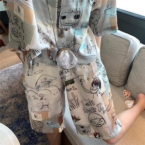 印花中裤图片