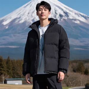 MY02男女休闲连帽75D双径双纬雪尼尔带帽棉服棉衣外套加厚保暖潮