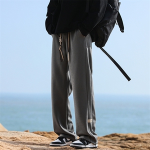 B225-海边-K2178-P63-X79--日系垂感宽松直筒裤--聚酯纤维图片