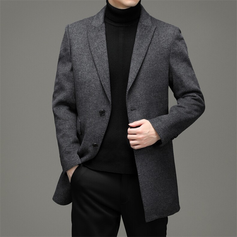 DJ1136钱塘2020-3中年男士商务休闲简约百搭冬季夹克外套P368图片
