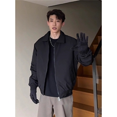 cleanfit黑色厚外套男秋冬飞行夹克棉服美式复古加厚保暖棉衣棉袄，男装夹克，星座506A
