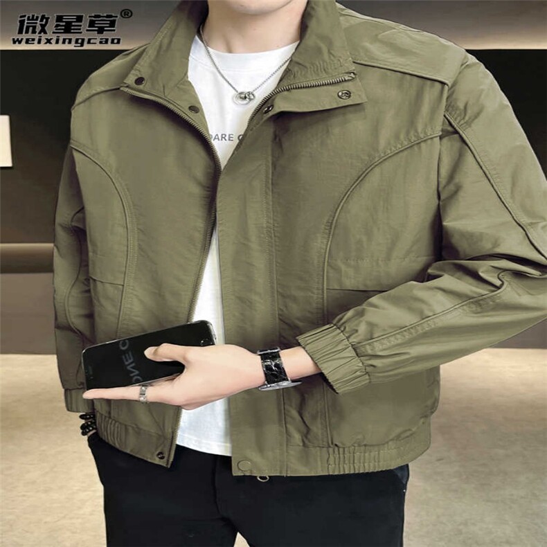 1506-1/JG681/P61春季新款时尚潮流帅气工装休闲夹克薄款秋季，男装夹克，星座1506-1