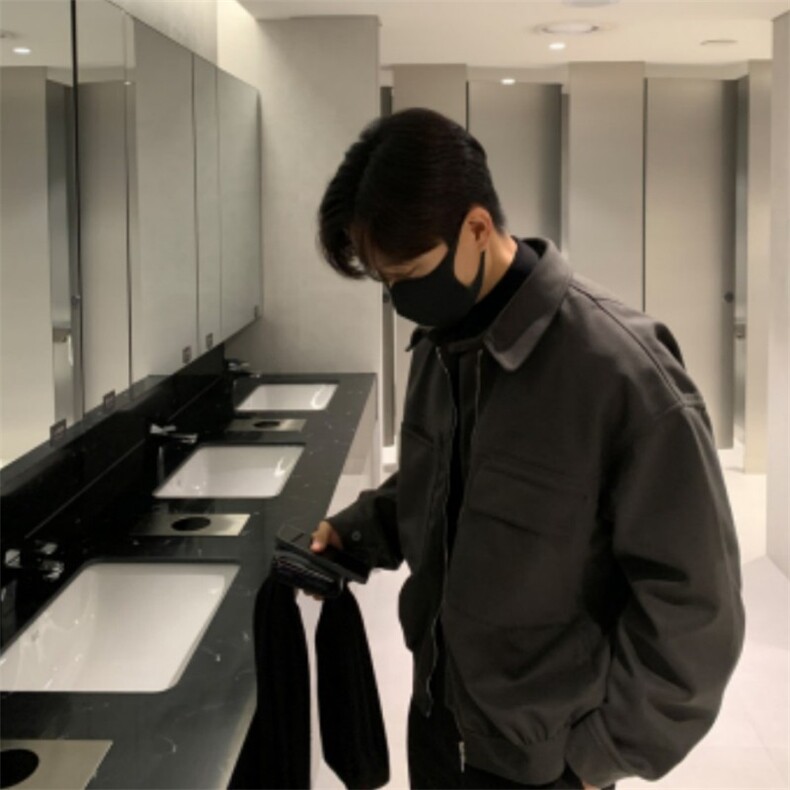 816B-WT038-P115 冬季韩男士翻领棉衣宽松棉服外套图片