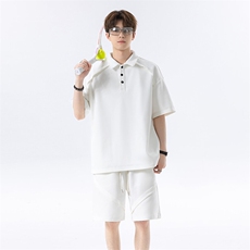 日系polo衫拼接T恤套装T3644上衣特P29控58/DK8615特P29控58，男装T恤，电商A007