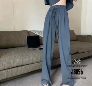 秋装新款系带阔腿裤图片