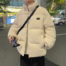 2023男冬季新款灯芯绒保暖棉衣防风宽松加厚大码棉服外套BYM09P85，男装棉衣，电商A086