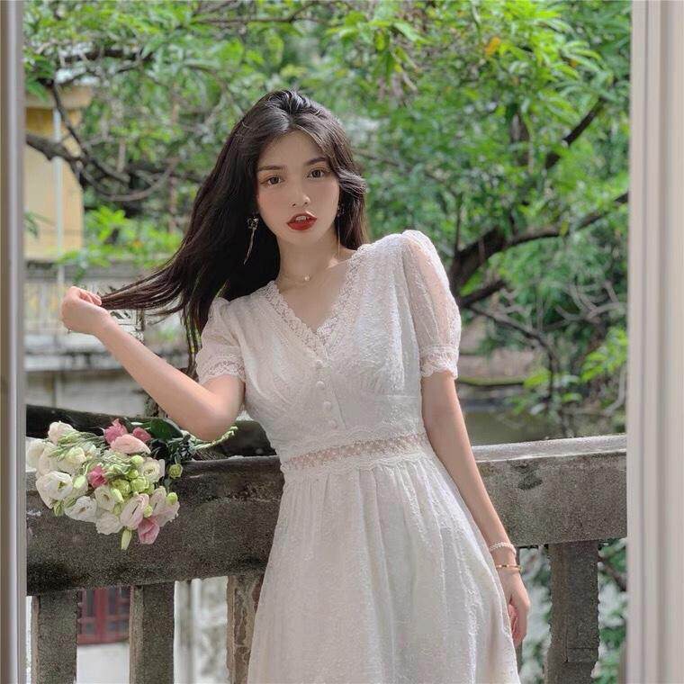 韩版蕾丝连衣裙，女装连衣裙，咔蒂妮