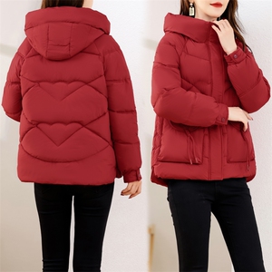 2024年冬季加厚连帽修身型羽绒棉服图片