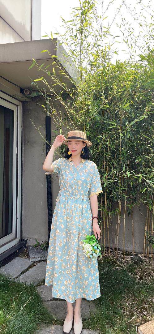 纯苎连衣裙小衫裤子裙子衬衣 时尚风 风淑女风休闲风，女装连衣裙，川哲