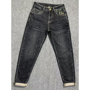1506-1/Kk8071/P53牛仔裤男春秋季新款潮牌刺绣韩版潮流修身百搭图片