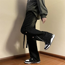潮流青春流行男简约夏季百搭ins牛仔裤潮长裤日系N04004-P55，男装牛仔裤，星座308B-1