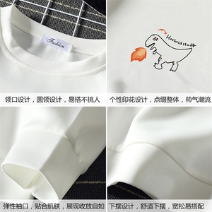 T4040-P25 加绒 P35 简约帅气百搭长袖t恤男大码胖子卫衣薄外套图片