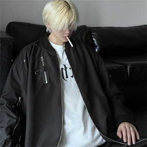 三防面料 金属拉链装饰潮牌夹克棒球服X1213-DY149-P80图片