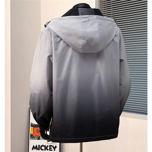 港风山系防水冲锋衣渐变色夹克男：聚酯纤维JK77959P68控98图片