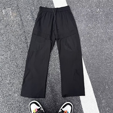 户外冲锋裤男女美式小众机能裤修身直筒网面设计长裤潮~K28466，男装休闲裤，星座601-2