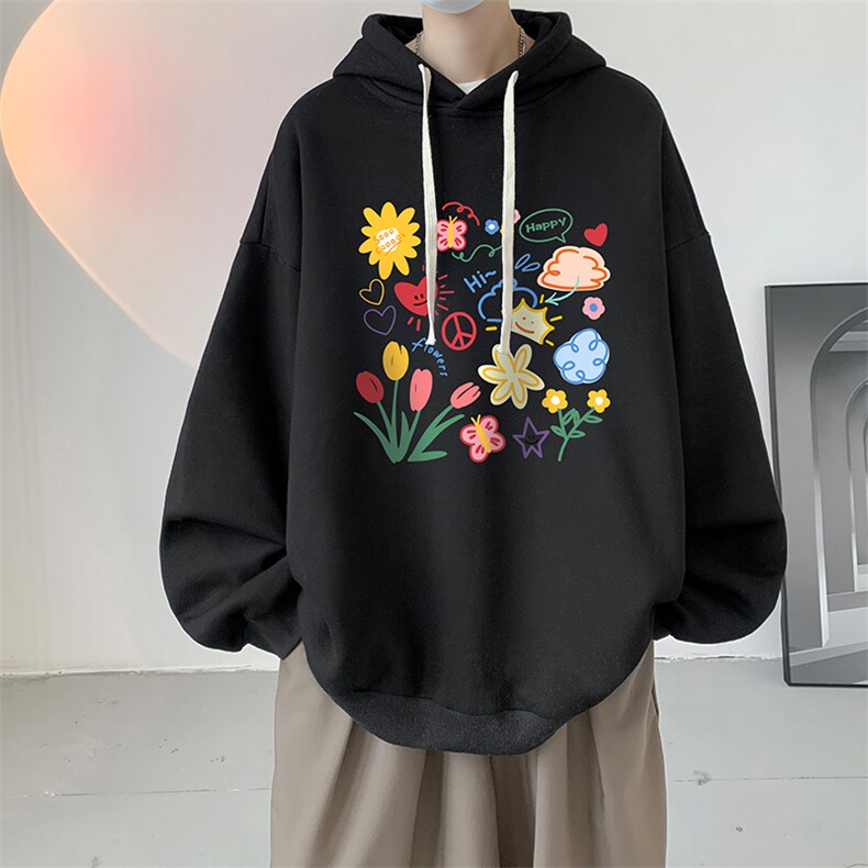 连帽卫衣男大码运动服帽衫外套WY2319-P35加绒款-P40,男装卫衣,电商A040
