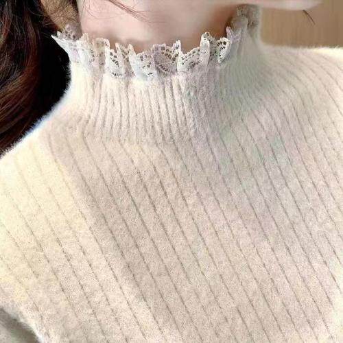 貂毛加厚毛衣打底衫，女装针织衫/毛衣，梦由