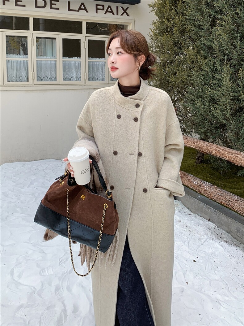 新款《大货》羊绒大衣2B156516P295K458,女装毛呢外套,2B156