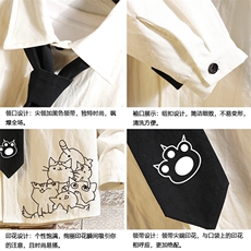 LC42107-P45痞帅领带长袖衬衫男士大码dk制服男jk衬衣男，男装衬衫，电商A040A