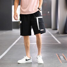 7XL~M码2023夏装新款五分裤短裤男休闲裤大码加肥胖子工装裤子潮,男装休闲裤,钱塘717(原712)