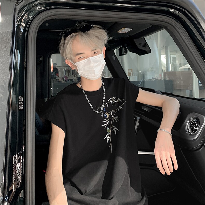 风直播抖音得物纯棉重磅250克无袖背心T恤T2515P25控39，男装背心/马甲，电商C408-1(原B339-1)