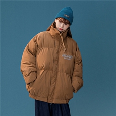 白鸭绒中性冬季新品字母印花百搭立领羽绒服YR221P195控258，男装羽绒服，A247A