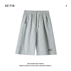 华棉垂顺休闲短裤夏季美式潮牌休闲百搭五分裤宽松XD1713特批35，男装休闲裤，星座718
