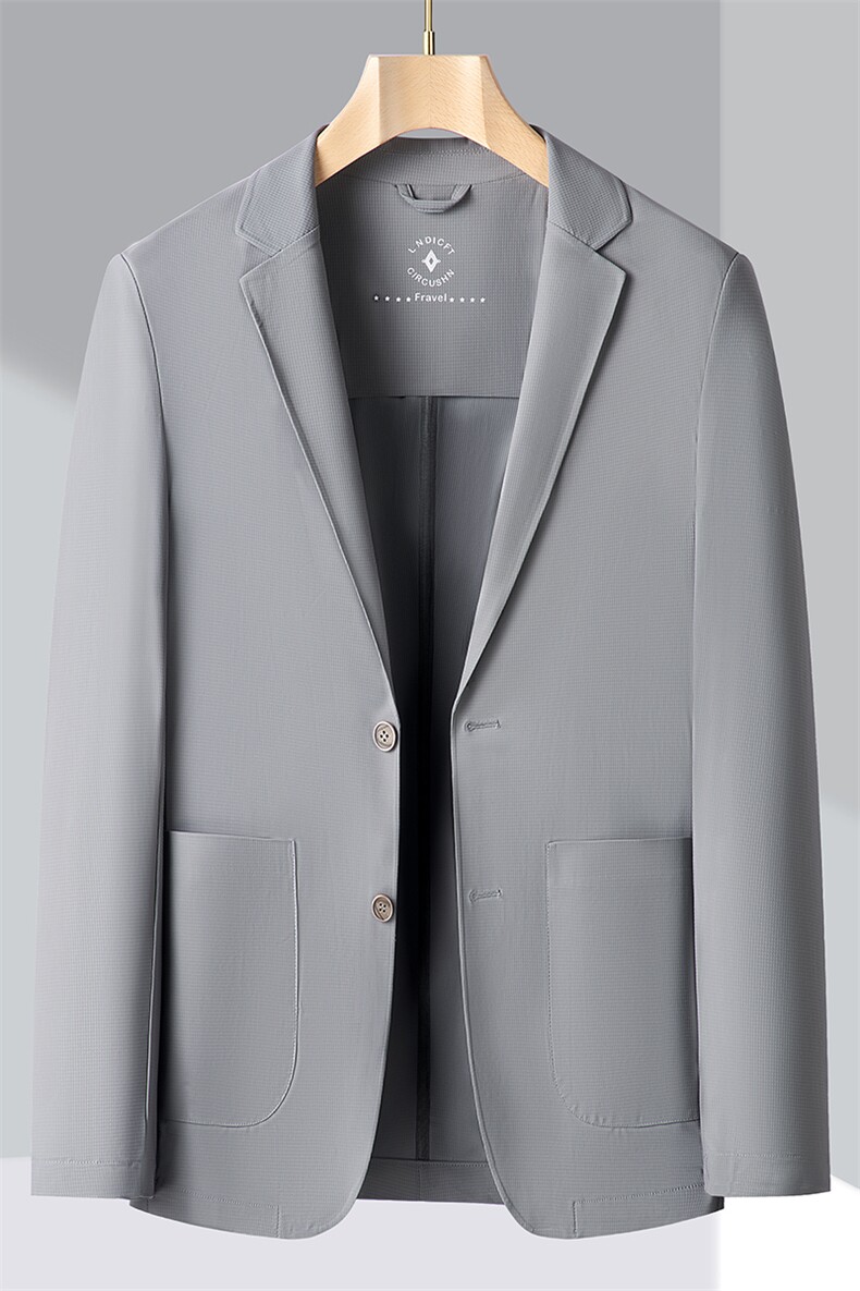 ZL220011男式秋季新款长袖简约西服休闲商务便服西装防晒服,男装防晒衣,电商B360