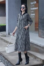 提花貂绒裙，其它，FEIZI 飞子