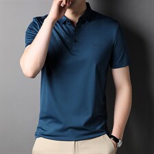 男式2023年夏季新款T恤衫男短袖翻领休闲polo体恤轻奢上衣，男装T恤，电商B212（原钱塘6029）