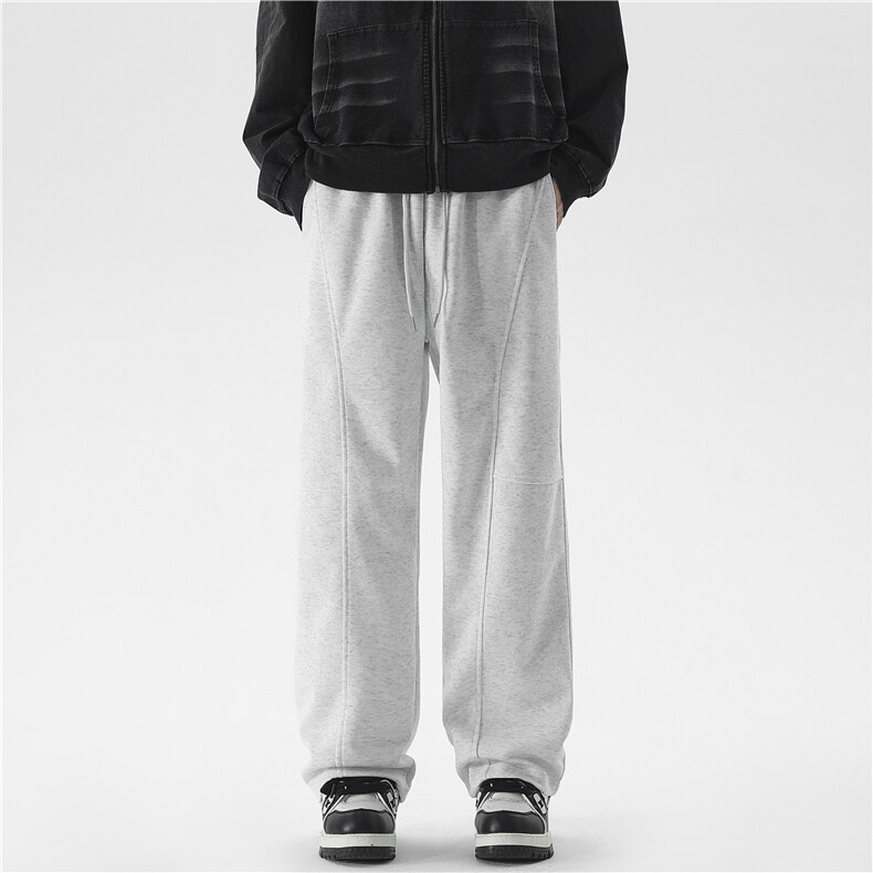 CK2402-P50控78秋季新款大码拼接弯刀裤，男装休闲裤，电商A036A