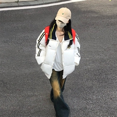 W586-P98美式复古棉服女2025年棉袄bf潮棉衣学生外套情侣款，男装棉衣，星座911-1