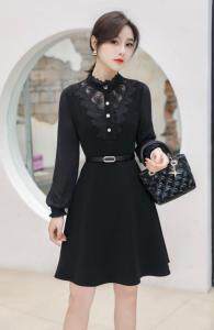 春季英伦风连衣裙，女装连衣裙，千禧宏运