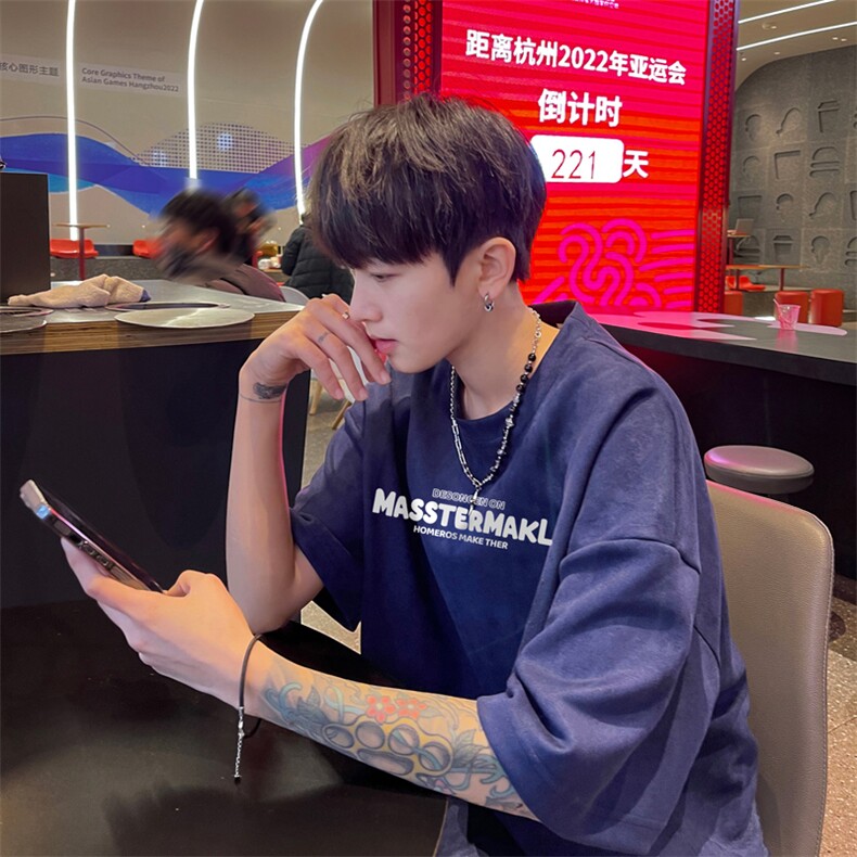 麂皮绒！重磅麂皮绒短袖T恤男JPDX184-特P19图片