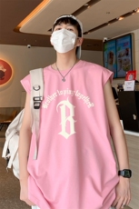 港风直播抖音得物品质纯棉250克重磅男无袖背心T恤T542P28控39，男装背心/马甲，电商C408(原B339-1)