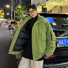 棉服男冬季新款港风宽松连帽棉衣MF9006-P90，男装棉衣，星座214-3