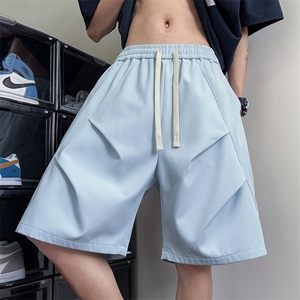 短裤男夏季薄款透气运动中裤美式休闲篮球裤子 A436-585-P30图片