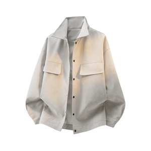 PY2613 /P95春装新款现货皮衣男雾面皮夹克宽松大码外套图片