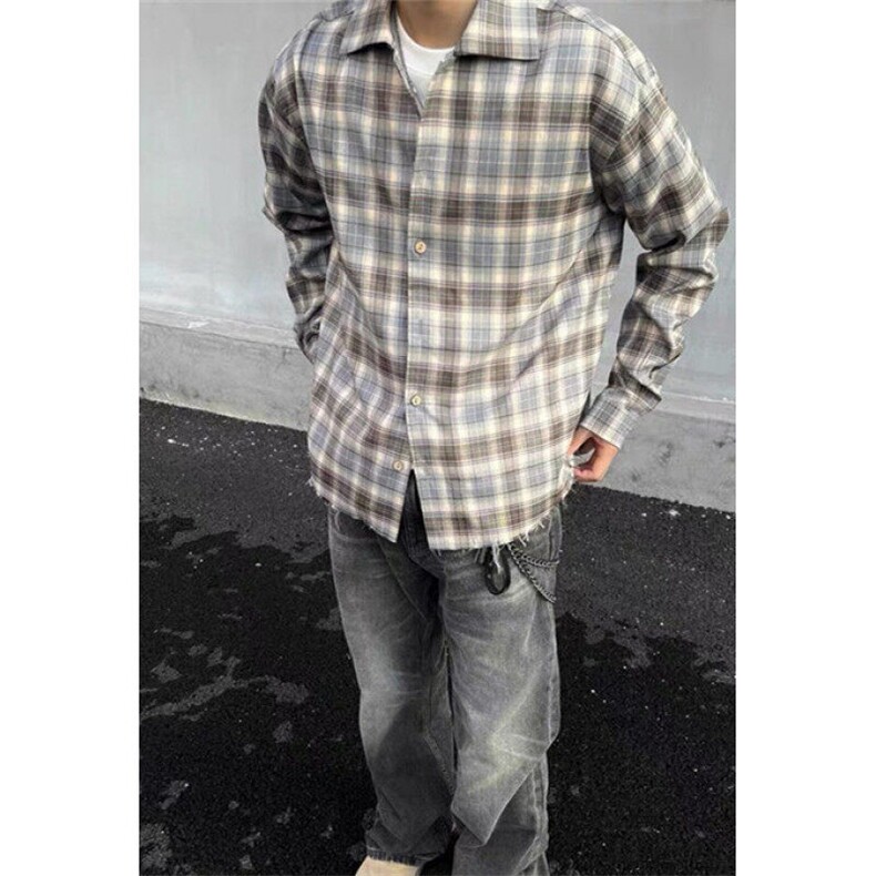 春季男女装韩版批新款发休闲格子打底长袖衬衫上衣外套CS326,男装T恤,星座1116A（原606A-3）