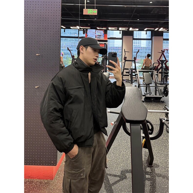 【有货】DM5023-P86日系复古简约加厚保暖短款棉服外套男女冬季潮，男装棉衣，星座603-2